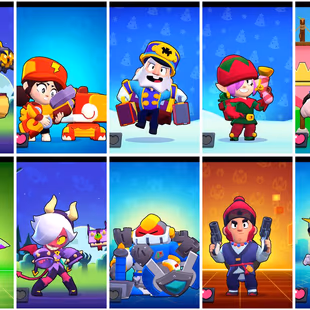 502 Skins |  Lvl 187 | 99 Brawlers | 99 max 97 Hypercharged |  736 Gems 53k Bling Meteoric Fame2 - Image 5