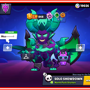 🔥 62K TROPHIES  SOLAR FAME 2  MYTHIC  WITH 196 XP LEVEL  | 320 OP SKINS  |  45 HYPERCHARGED  | 54 MAX 🔥SHERIF SHELLY   - Image 1