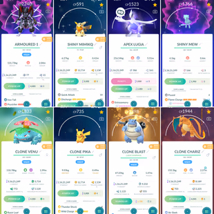97x MEDALS 🔥 954x SHINY 💎 1168 LEGENDARY [] 6x ARMOURED MEWTWO [] ALL CLONES [] APEX LUGIA [] 104 SHINY LEGENDARY - Image 6