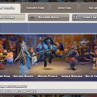 TH18 SUPER RARE 🌟 ALL 35/35 EQUIPMENTS MAX 🌟 RAREST LEAGUE SET || 48 SKINS || VERY CLOSE TO MAX || BUILDER BASE MAX  - Image 6