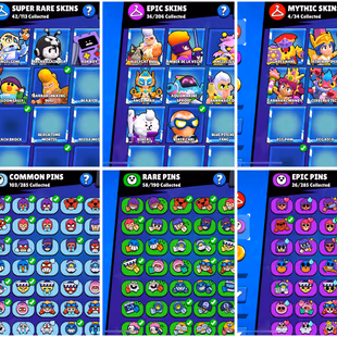 COMBO COC-BS-CR ✨ TH13-9.4k GEMS ✨ 31867 TROPHIES | 436 GEMS | 136 SKINS | 12 MAX BRAWLERS | FREE RENAME | 6K CUPS - Image 3