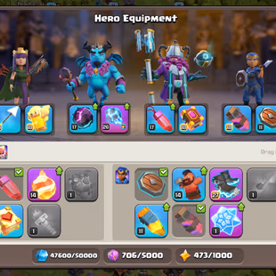 🔥XP 205!TH 18 !HEROS:70-75-60-72-35🔥BLUE WALLS! GOOD DEFANCE AND TROOPS!BEST ACCOUNT!CHEAP PRICE! INSTANT DELIVERY  - Image 6