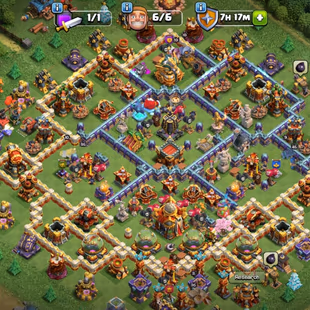 Th16 Almost Max | Hero-95-95-70-45 | Equipment-12-Epic Almost Max | XP- 180 | Defence Wall Max | NC-Yes | BEST-DEAL - Image 1
