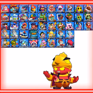 60K TROPHIES || 100/100 BRAWLERS || 41 MAX || 32 HYPERCHARGED || 20 BUFFIES || 320 GOOD SKINS || INSTANT DELIVERY  - Image 5