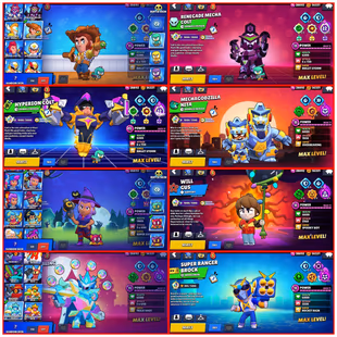 🔥 [MOST RARE] 6 DIGIT TAG | STAR SHELLY WITCH SHELLY | 500 SKINS | METEORIC FAME 2 | 96K TROPHIES | ALL MAXED BRAWLERS - Image 8