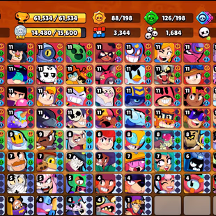 13 MYTHIC SKINS | 333 SKINS | 61.500 TROPHY | 99 BRAWLERS | 29 HYPERCHARGED | 52 MAXED BRAWLERS | 2 BUFFIES - Image 4