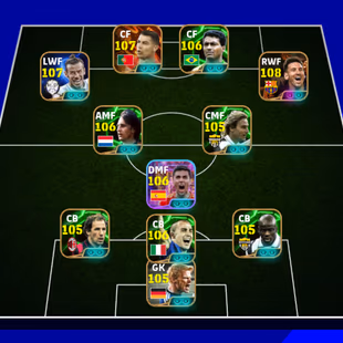 3285+ Team I Messi 108 I Ronaldo 107 I Bale 107 I Romario 106 I Cruyff 106 I Nedved 105 I Rodri 106 I Pele 108 I Rumi 10 - Image 2