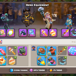 Th16 Almost Max | Hero-85-86-62-37 | Equipment-16-Epic Almost Max | XP-185 | Wall Max | NC-Yes | BEST-DEAL  - Image 6