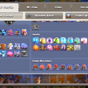 🔥TH 17 - 4178 GEMS! 227 MADEL|| HIGH LAB! PAINTER SCENERY NAME CHNAGE FREE|| 15xHERO EQUIPMENT AVAILABLE GOOD LVL - Image 5