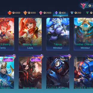PL621|Lvl 56|EXALTED II|ALL EMBLEM MAX|363 SKIN|FRANCO LEGEND|GOJO JJK|2 ASPIRANTS(FANNY,LESLEY)|NOLAN 11.11|LEOMORD DUC - Image 8