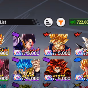 D849-IOS+Android-722 Millions Power+8 UL(SS4 Gogeta+S Gogeta+S Vegito+Rose+Gogeta)+52 Legends+Vip Equipment+Team Fusion - Image 2