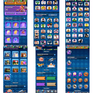 🔥XP-74🔥KT-15! 93X ELITES[4X MAX]! 32X CARDS EVOLVED! GOBLIN TROPHY KISSING EMOTE! 10500 TROPHIES! INSTANT DELIVERY - Image 3