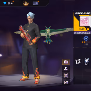 X229|Lvl 55|28 CHARACTER|41 BUNDLE SET|125 COSTUME|21 VEHICLE|102 COSTUME(12 MYTHIC)|STORMY M4A1|PHANTOM ASSASIN SCAR - Image 1