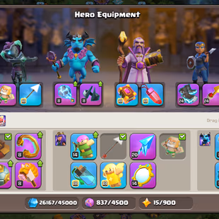 🔥Xp-229🔥|| Th15 Fully Maxed || All 15 Epic Equipment || Heroes 90-90-70-65-40 || 6 Builders || Nc 500 Gems || Cheapest - Image 5