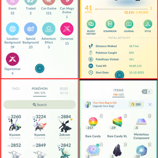 🎯FRESH STOCK] LEVEL 41 PG ACCOUNT | 96 LEGENDARY 👹| SHINY LEGENDARY | 4 PUSH ZEKROM | GIGANTAMAX | TRADABLE | INSTANT - Image 7