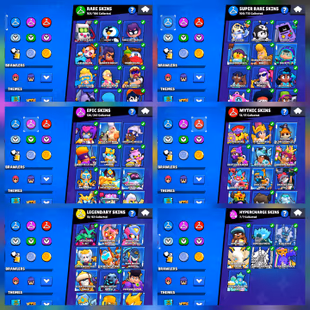 🔥100.1K TROPHY🔥RAREST ACCOUNT!!88 MAX BRAWLERS!!78 HYPERCHARGED!!NC FREE!!360 RARE SKINS!!REAL OG ACCOUNT!! INSTANT DE - Image 3
