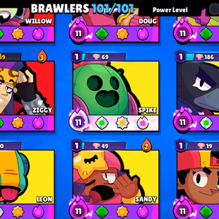 3v3 WINS | 91.5K TROPHY-390X SKINS | 101/101 BRAWLER | 41X MAX | 40X HYPER | HUGE OLD SKINS | 46 TOTAL PRESTIGE - Image 8