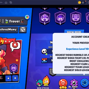 273 SKINS | 56.800 TROPHY | 97 BRAWLERS | 31 HYPERCHARGED | 45 MAXED BRAWLERS | 17 PRESTIGE | 2 BUFFIES - Image 7