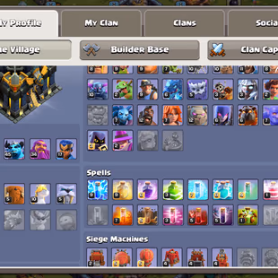 PREMIUM TH 17 | XP 152 | 1 NC | 3 EPIC EQUIP | 51-61-45-34-17 | 1 BOOK 1 RUNE | LEG KING SKIN | QUEEN SKIN - Image 3