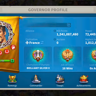 72M - Vip 16 - 15  Commanders - 32 Passport - 539 Gold Head - 3 farm - 21k Gems - 3 Skin - Image 3