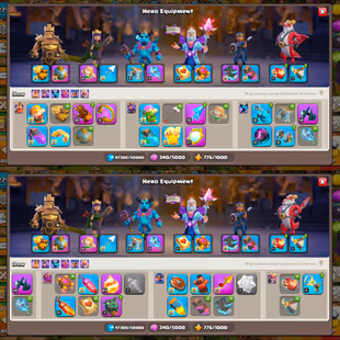🔥INSANE 101K HIGH GEMS TH 17🔥 HEROS:-96-96-74-71-46 | CRAZY EQUIPMENT LEVEL | 2X LEAGUE SKINS AND SCENERY | INSTANT  - Image 4