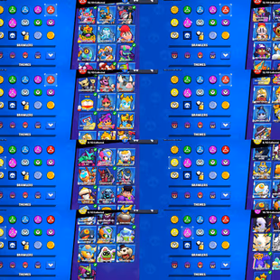 Brawl Stars prestige account 97k trophies maxed P11 with hypercharges - Image 5