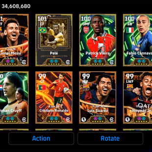 WORLD BEST SQUARE-STRENGTH 3286-7 RARE MANAGER-132 BEST PLAYER-Ronaldo-Messi-Neymar-Suarez-Pele-Vieri-Piero-Puskas-Ronal - Image 4