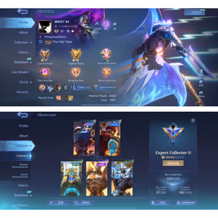 MOONTON | LV 88 | ⚡RECALL THUNDER EFFECT⚡ | BLAZING LAYLA - SPONGEBOB CYCLOPS - M7 GRANGER | HERO 104 | SKIN 152 | BP 7K - Image 2