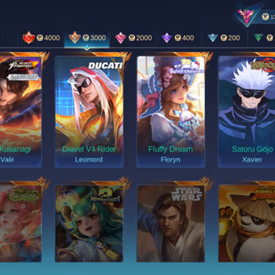 PL621|Lvl 56|EXALTED II|ALL EMBLEM MAX|363 SKIN|FRANCO LEGEND|GOJO JJK|2 ASPIRANTS(FANNY,LESLEY)|NOLAN 11.11|LEOMORD DUC - Image 4