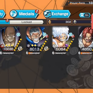[3957] [ ANDROID ] 6 EX META - CAN 5 MAX - Nusjuro + Blackbeard + Light Luffy + Garp + Shanks , 2075 gems Android + 2917 - Image 1