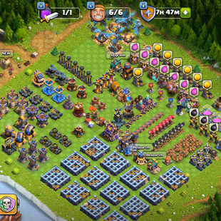🔥EPIC SB-MM-FB-EB-FF-20 LVL!XP 228!TH 18🔥HERO:100-100-60-80-44!NC 500! STRONG DEFENCE! GREAT TROOPS! INSTANT DELIVERY  - Image 2