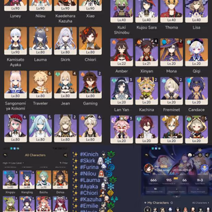 All Platform - EU - AR58 - primogems 130 - 66 Charcter 22 5'Star - 8 Weapons 5'Star - Code795 - Image 1