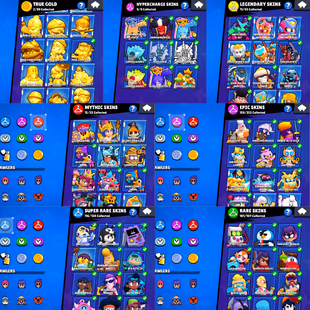 97k TROPHIES 🌟 SUPER LUXURY 🌟100 MAX POWER BRAWLER | 100 BRAWLER UNLOCK | 89 HYPERCHARGE | 413 SKIN | INSTANT DELIVERY - Image 6