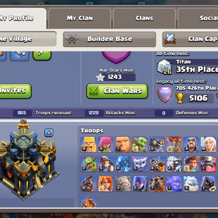 🔥LEGENDARY CLASH DRAGON SCENERY🔥TH 17 NEAR MAX || AQ 88 BK 76 MP 61 GW 61 RC 50 || FB 27 SB 26 EB 20 RS 20 || 15 SKIN - Image 5