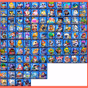 86K TROPHIES || 102/102 BRAWLERS || 36 MAX || 36 HYPERCHARGED || 27 BUFFIES || 328 SKINS || 332 GEMS || 48K BLINGS - Image 7