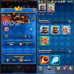 LEV-46 ACCT 🎯 8 EVO CARD 🎯 6-MAX CARDS | 2-ELITE CARDS | 8751-TROPHIES | KT-14 | ARENA-22 | FREE RENAME | INSTANT - Image 6