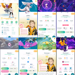 1913 Level 70 Eternatus Palkia100 Shiny Celebi Shiny Deoxys Shiny Palkia-Dialga Origin Forme - Image 1