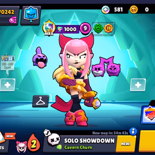 219 SKINS | 20 HYPERCHARGED | 70.242 TROPHIES | 98 BRAWLERS | 31 MAX BRAWLERS | 2 BUFFIES  - Image 1