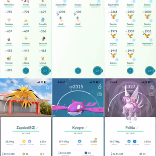 🔥SHINY BG ZAPDOS💎5 SHINY LEGENDARY [] 203 LEGENDARY [] 101 LEGENDARY [] LEVEL 70 [] 11 LBG [] 12 SBG [] CHEAP AVAILABL - Image 3
