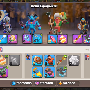 NEW HERO LEVEL 19 [TH18] NEAR MAX || HERO 105-105-71-80-55-19 || SOLID EPIC EQUIPMENT || HIGH PROFILE || CHEAP - Image 7