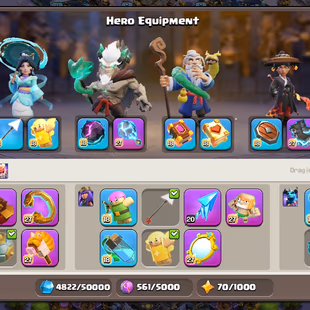 TH18 SUPER RARE 🌟 FULLY DECORATED 🌟 34 EQUIPMENT MAX | LEGENDARY SNAKE SET | MAX DEFENSE | ALMOST MAX HEROS | INSTANT - Image 7