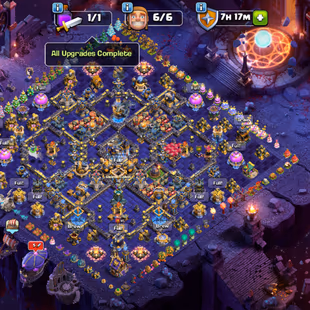 🔥HERO 60X SKIN COSMIC SCENERY🔥TH18 MAX PROFILE !280-XP WAR STAR-5839! EQUIPMENT 33 MAX!! 4 DIGIT RANK! LEGEND 16K CUPS - Image 2