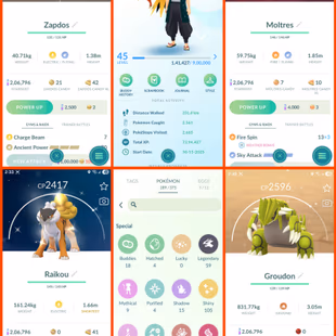 👹TOP  RARE SHINY LEGENDARIES ACCT 🎯- ZAPDOS MOLTES ZEKROM GROUDON TRADEABLE   LEVEL 45 | 59 LEGENDARY | 105 SHINY   - Image 3