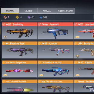 CODM-3X MYTHICAL WEAPON 14X LEGENDARY-AK117 GRIM ENDING KRM LEGENDARY- 1X MYTHICAL WEAPON-DRAW START 10CP-ONLY ACTIVASIO - Image 7