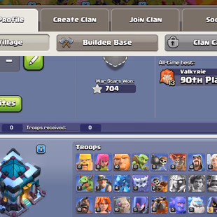 TH 13 MAXED !! TownHall Level 13 !! 14 Epics ( 6 Epic Max ) !! Magic Items !! Namechange Free !! 2250 Gems  - Image 4