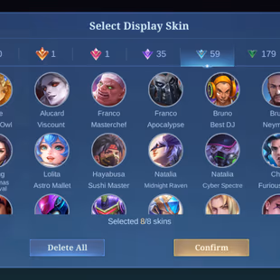 MLBB | Nightmaree | LVL 99 | M4 PRIME BEATRIX | SELENA VIRUS | PEGASUS SEIYA BASIC BADANG | HERO 132 | SKINS 288 | MX EM - Image 7