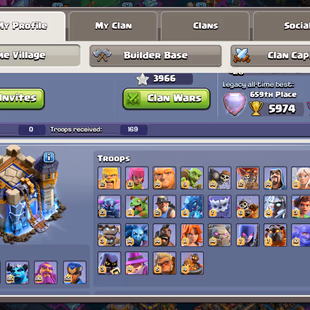 659 GLOBAL RANK [TH18] MAX || 35/34.8 EPIC EQUIPMENT MAX || LAB/WALLS/DEFENCE MAX || 4 RARE SCENERY || CHEAPEST - Image 3