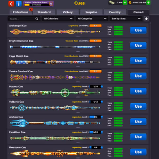 522 LEVEL ACCOUNT | 76 CCP | Great Cue Collection | 4 Billion Coins | Login Miniclip | Fresh Account - Image 5