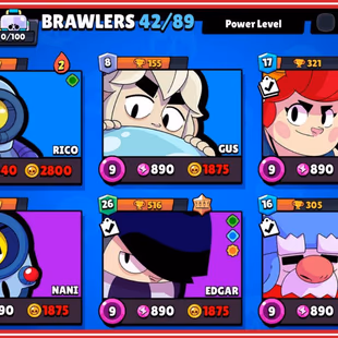 OP 14403 TROPHY | RARE OLD SCHOOL BROCK | BRAWL STAR | 42 BRAWLERS | 30 OG SKINS | STACKED PINS | INSTANT DELEVERY | CHE - Image 3