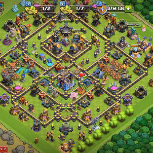 214 🔥 Th18 almost max | good equipment 🔥 best deal | heros-100-100-72-76-50 | strong troops amd defence - Image 3